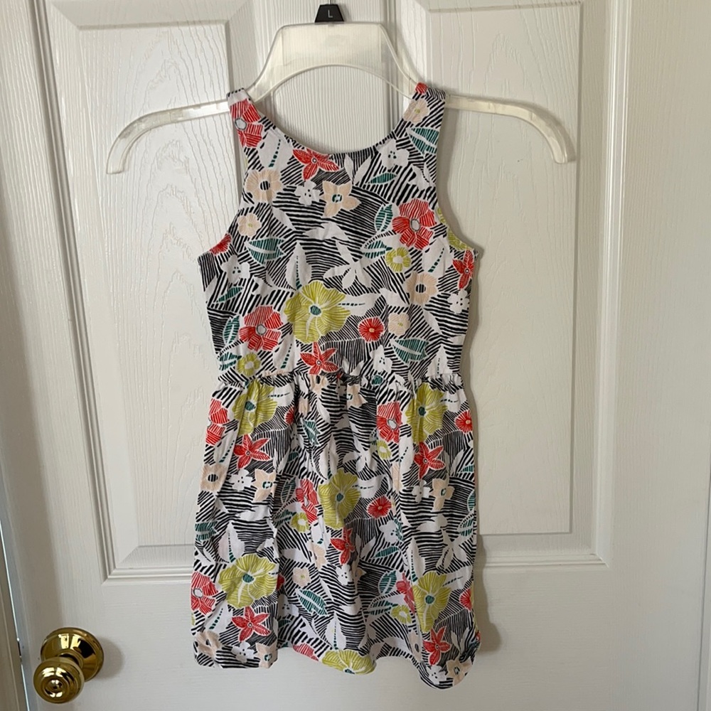 Old navy little girls tank dress flowered print